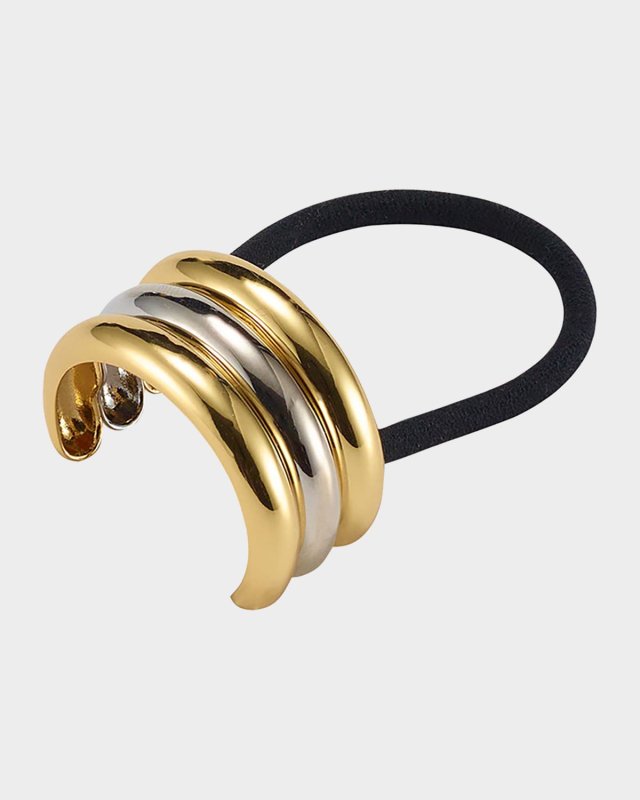 Glossy Triple Arch Ponytail Cuff